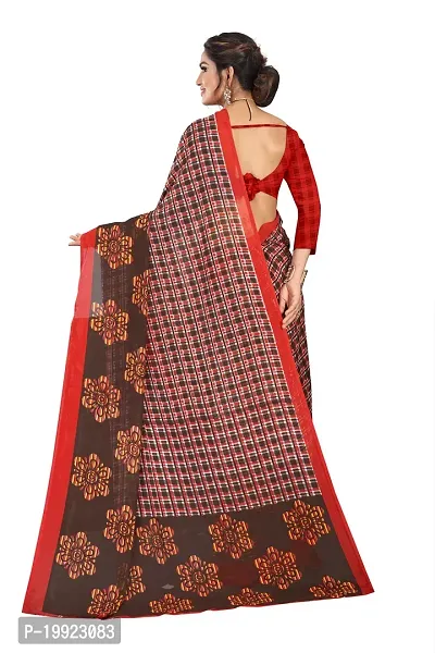 Beautiful Brown Georgette  Self Pattern Saree For Women-thumb2