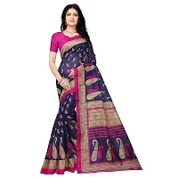 Beautiful Pink Art Silk  Self Pattern Saree For Women-thumb1