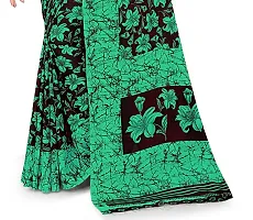 Beautiful Green Georgette  Self Pattern Saree For Women-thumb1