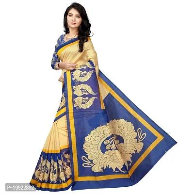 Beautiful Blue Art Silk  Self Pattern Saree For Women-thumb2