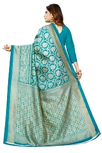 Beautiful Green Art Silk  Self Pattern Saree For Women-thumb3