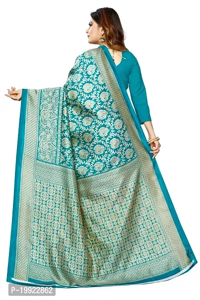 Beautiful Green Art Silk  Self Pattern Saree For Women-thumb4