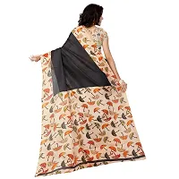 Beautiful Black Khadi  Self Pattern Saree For Women-thumb2