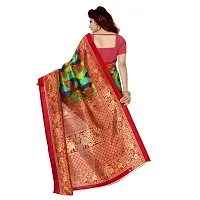 Beautiful Green Art Silk  Self Pattern Saree For Women-thumb2