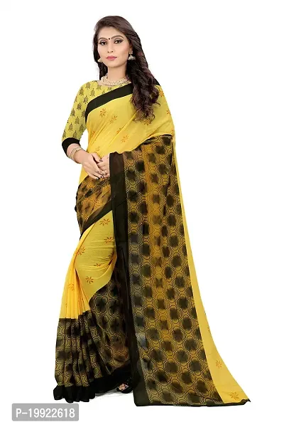 Beautiful Sea Green Georgette  Self Pattern Saree For Women-thumb0