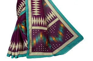 Beautiful Green Art Silk  Self Pattern Saree For Women-thumb3