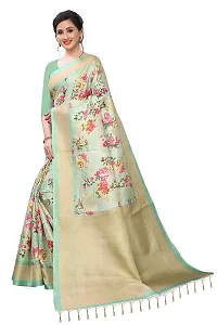 Beautiful Khaki Art Silk  Self Pattern Saree For Women-thumb2