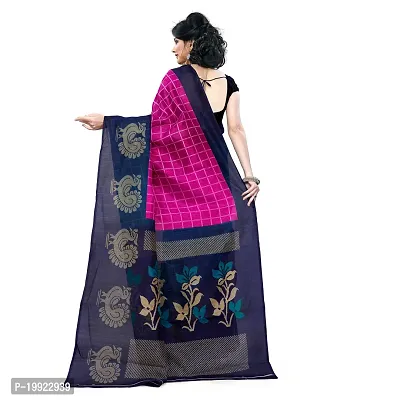 Beautiful Pink Art Silk  Self Pattern Saree For Women-thumb3