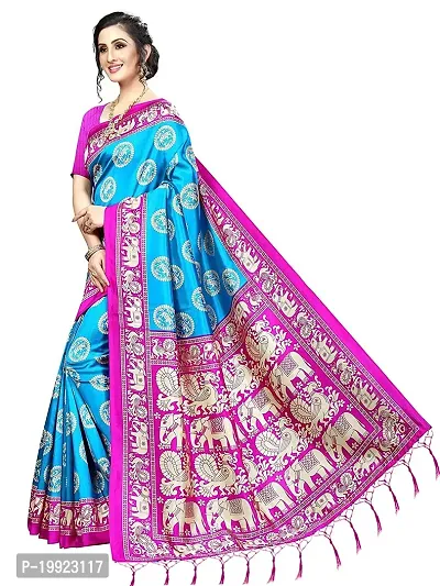 Beautiful Khaki Art Silk  Self Pattern Saree For Women-thumb3