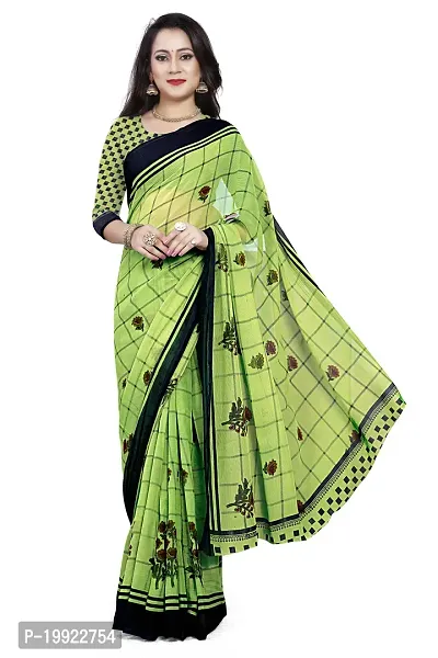 Beautiful Khaki Georgette  Self Pattern Saree For Women-thumb4