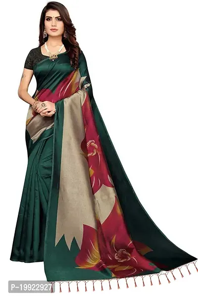 Beautiful Green Art Silk  Self Pattern Saree For Women-thumb0