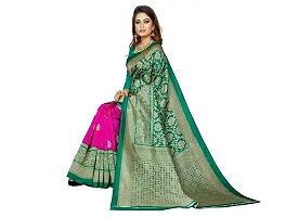 Beautiful Khaki Art Silk  Self Pattern Saree For Women-thumb2