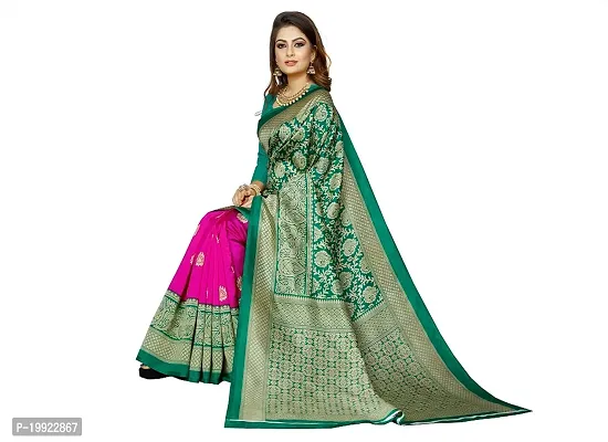 Beautiful Khaki Art Silk  Self Pattern Saree For Women-thumb3