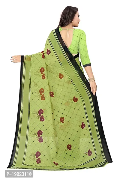 Beautiful Khaki Georgette  Self Pattern Saree For Women-thumb4