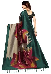 Beautiful Green Art Silk  Self Pattern Saree For Women-thumb1