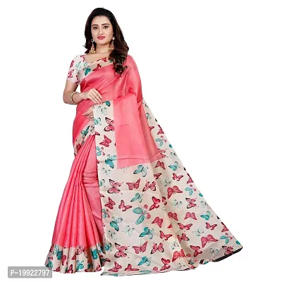 Beautiful Pink Khadi  Self Pattern Saree For Women-thumb0