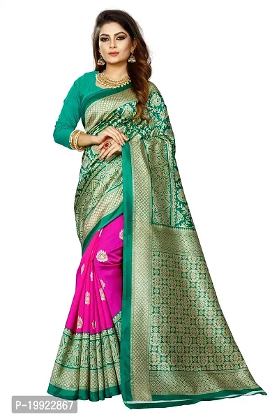 Beautiful Khaki Art Silk  Self Pattern Saree For Women-thumb0