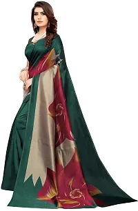 Beautiful Green Art Silk  Self Pattern Saree For Women-thumb1