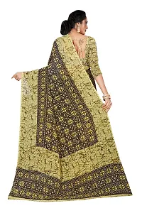 Beautiful Khaki Georgette  Self Pattern Saree For Women-thumb1