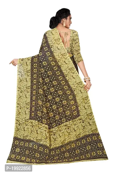 Beautiful Khaki Georgette  Self Pattern Saree For Women-thumb2