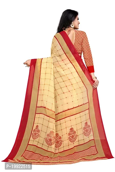 Beautiful Red Georgette  Self Pattern Saree For Women-thumb2