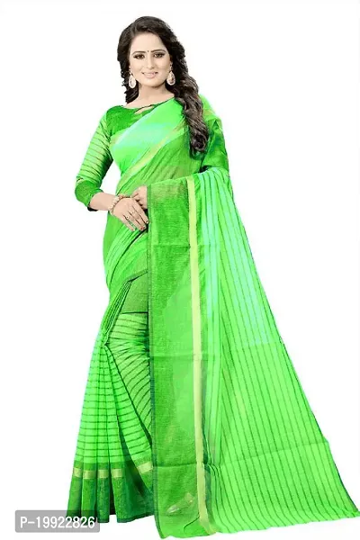 Beautiful Khaki Polycotton  Self Pattern Saree For Women-thumb0