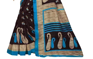 Beautiful Blue Art Silk  Self Pattern Saree For Women-thumb3