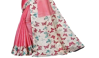 Beautiful Pink Khadi  Self Pattern Saree For Women-thumb3