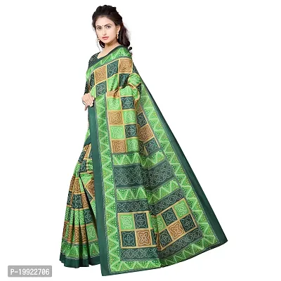 Beautiful Green Art Silk  Self Pattern Saree For Women-thumb2