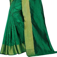 Beautiful Copper Cotton Blend  Self Pattern Saree For Women-thumb3