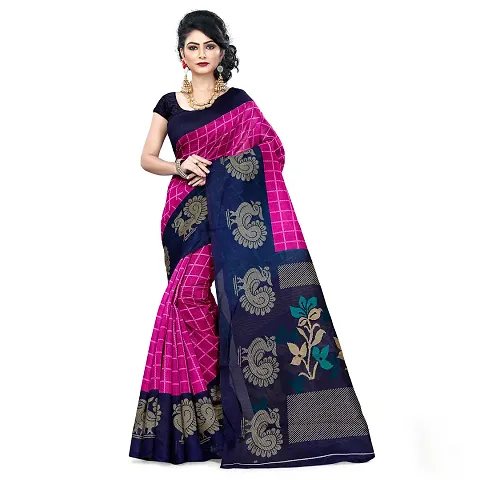 Stylish Polycotton Saree without Blouse piece For Women