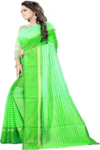 Beautiful Khaki Polycotton  Self Pattern Saree For Women-thumb2