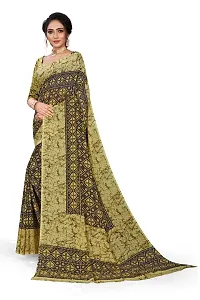 Beautiful Khaki Georgette  Self Pattern Saree For Women-thumb2