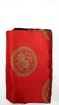 Beautiful Red Art Silk  Self Pattern Saree For Women-thumb3