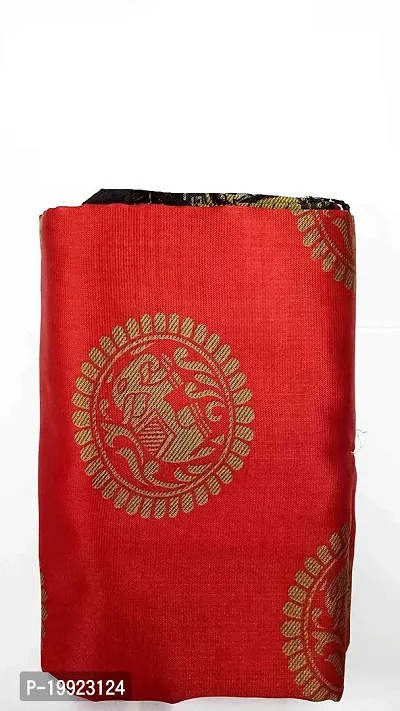 Beautiful Red Art Silk  Self Pattern Saree For Women-thumb4