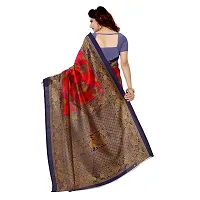 Beautiful Red Art Silk  Self Pattern Saree For Women-thumb2