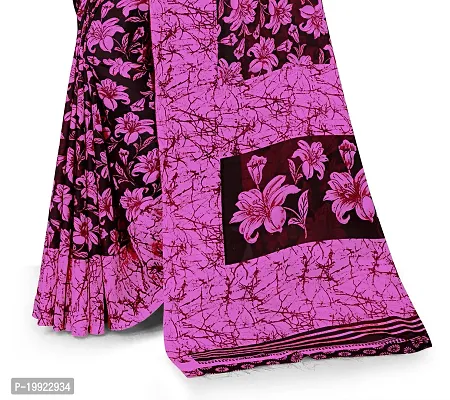 Beautiful Pink Georgette  Self Pattern Saree For Women-thumb2