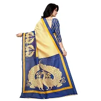 Beautiful Blue Art Silk  Self Pattern Saree For Women-thumb2