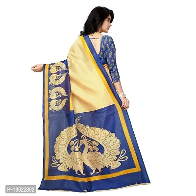 Beautiful Blue Art Silk  Self Pattern Saree For Women-thumb3