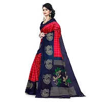 Beautiful Red Art Silk  Self Pattern Saree For Women-thumb1