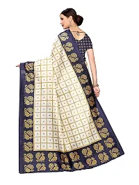 Beautiful Blue Art Silk  Self Pattern Saree For Women-thumb1