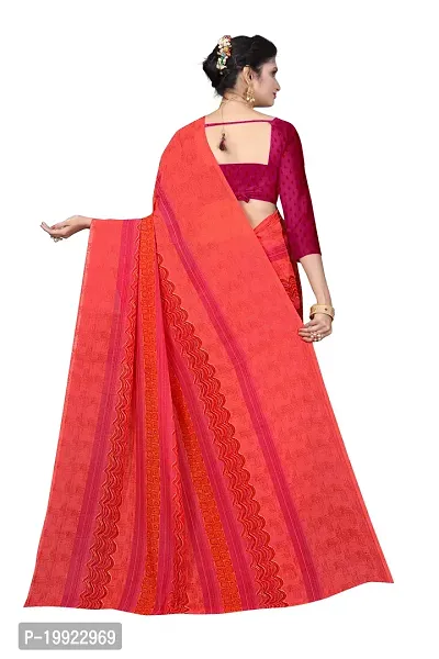 Beautiful Pink Georgette  Self Pattern Saree For Women-thumb4