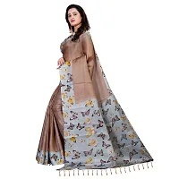 Beautiful Brown Khadi  Self Pattern Saree For Women-thumb2