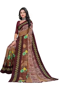 Beautiful Magenta Georgette  Self Pattern Saree For Women-thumb2