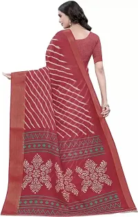 Beautiful Maroon Cotton Silk  Self Pattern Saree For Women-thumb2