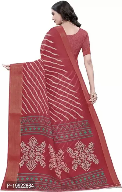 Beautiful Maroon Cotton Silk  Self Pattern Saree For Women-thumb3