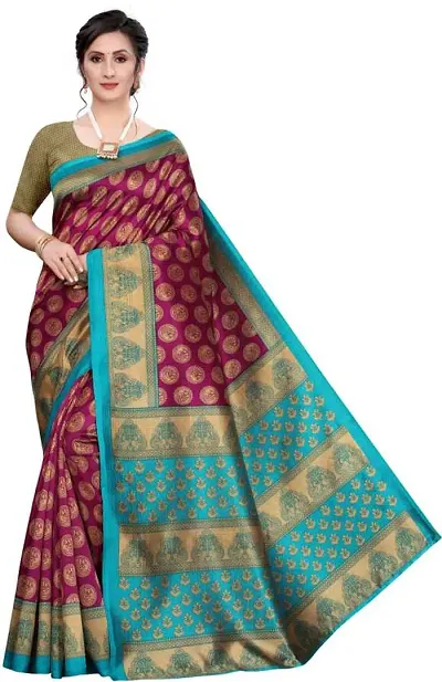 Classic Art Silk Saree with Blouse piece