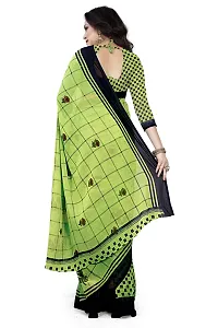 Beautiful Khaki Georgette  Self Pattern Saree For Women-thumb1