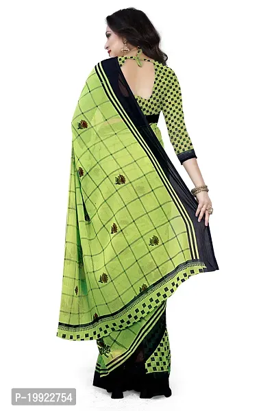 Beautiful Khaki Georgette  Self Pattern Saree For Women-thumb2