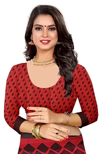 Beautiful Red Georgette  Self Pattern Saree For Women-thumb3